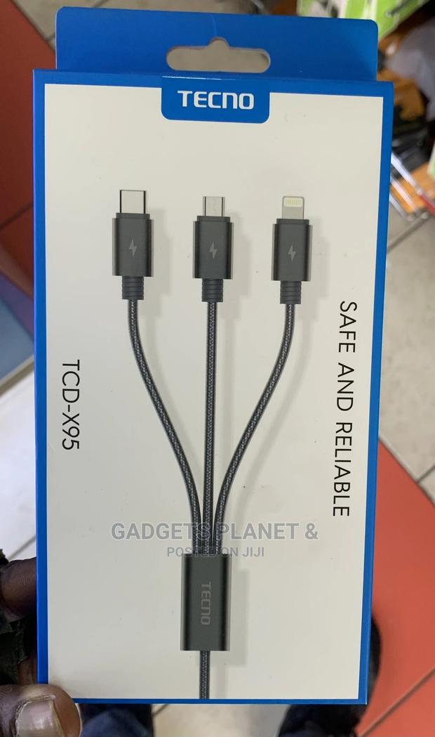 Tecno 3 in 1 Charging Data Cable - 1m · Photo 4