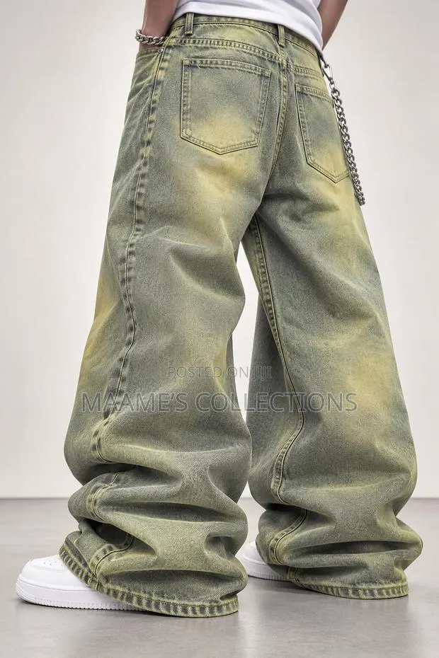 Men’s Relaxed Denim Jeans – Oversized Style · Photo 1