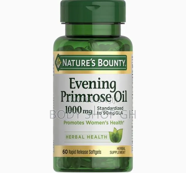 Nature's Bounty Evening Primrose Oil 1000mg -60 Rapid Release Softgels · Photo 1
