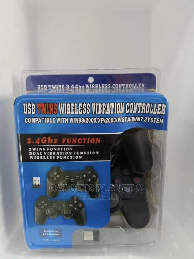 Usb Twin Wireless Vibration Controllers - Black · Photo 2
