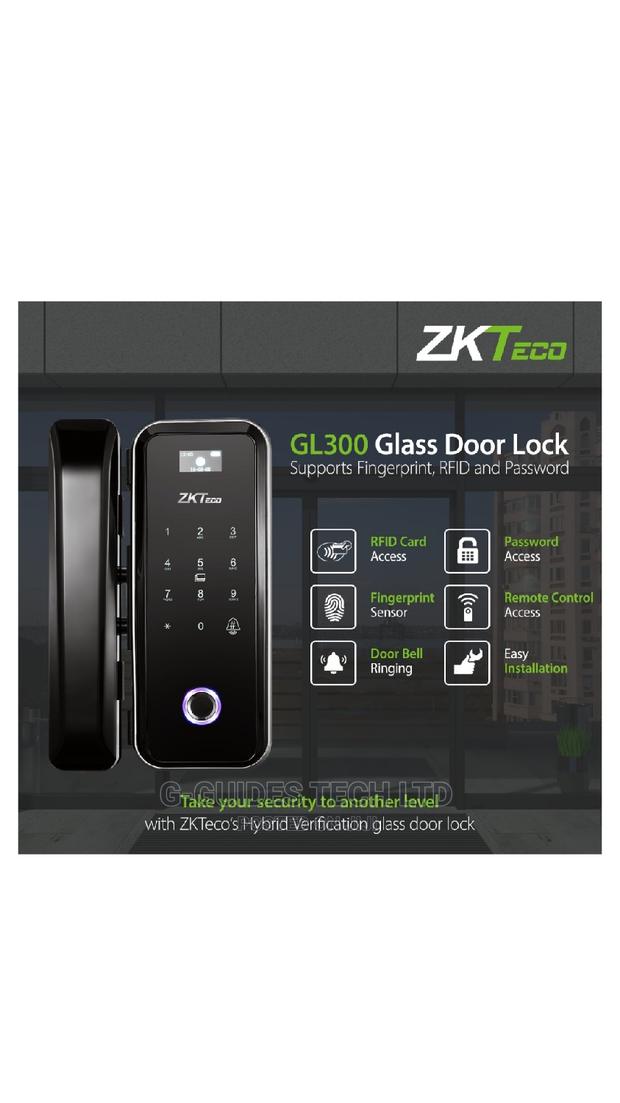 Zkteco Gl300 Glass Door Lock Access Control Fingerprint, Card,Password · Photo 6