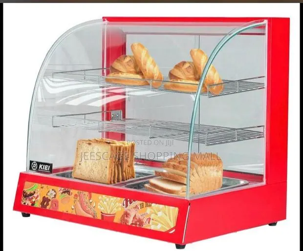 Commercial Countertop Heated Food Warmer Display With Curved Glass · Photo 1
