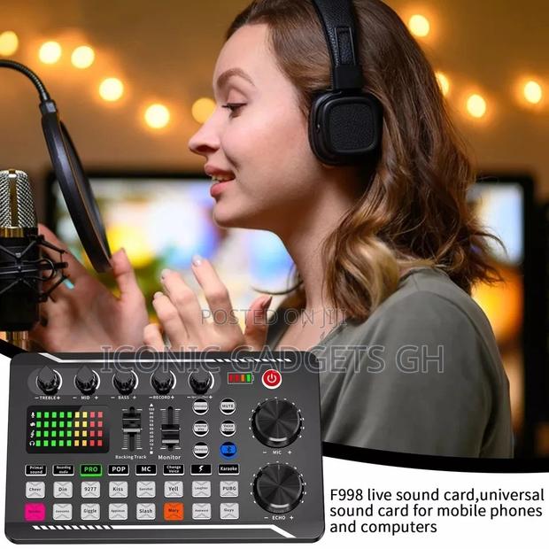Livestreaming Sound Card Kit With Condenser Microphone Set · Photo 2