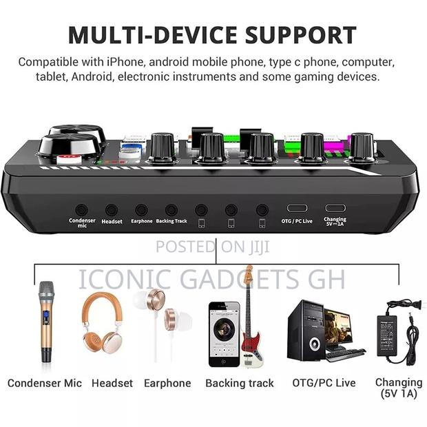 Mixer, Portable ALL-IN-ONE Audio Studio Mixer Interface · Photo 4
