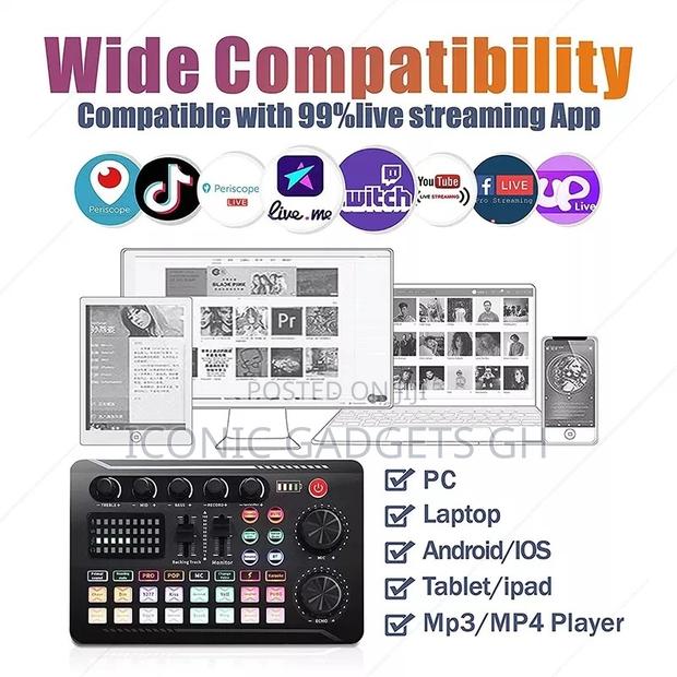 Mixer, Portable ALL-IN-ONE Audio Studio Mixer Interface · Photo 2