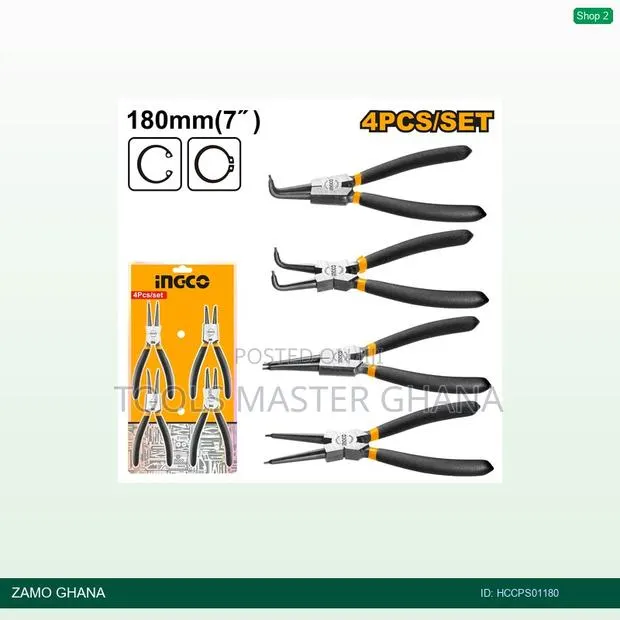 4pcs Circlip Plier Set - Hccps01180 · Photo 1