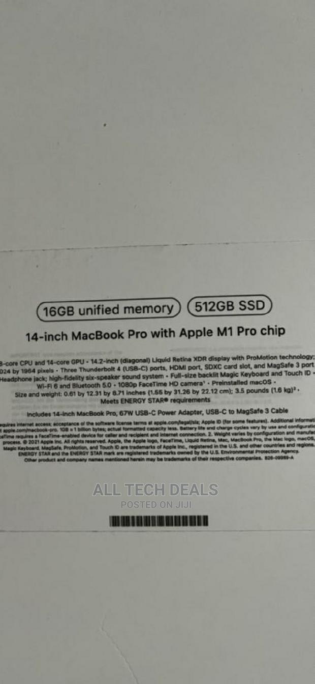New Laptop Apple MacBook Pro M1 16GB Apple M1 SSD 512GB · Photo 3