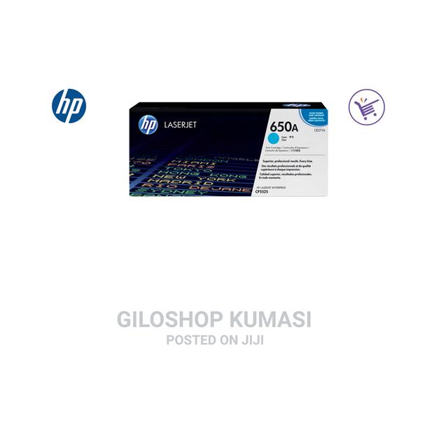 HP 650A Cyan Original Laserjet Toner Cartridge, CE271A · Photo 1