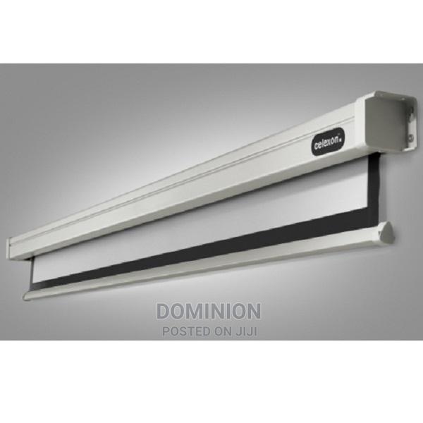 Top Edge 200cm*200cm Electric Projector Screen+ Rf Romo · Photo 1
