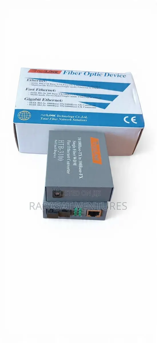 NETLINK 10/100 Fiber Media Converter HTB-3100 · Photo 1
