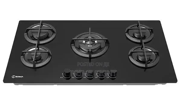 Sigma 5 Burner 90cm Built-in Gas Hob Glass Mirror (Sbi-Ghob-M90gq503) · Photo 1