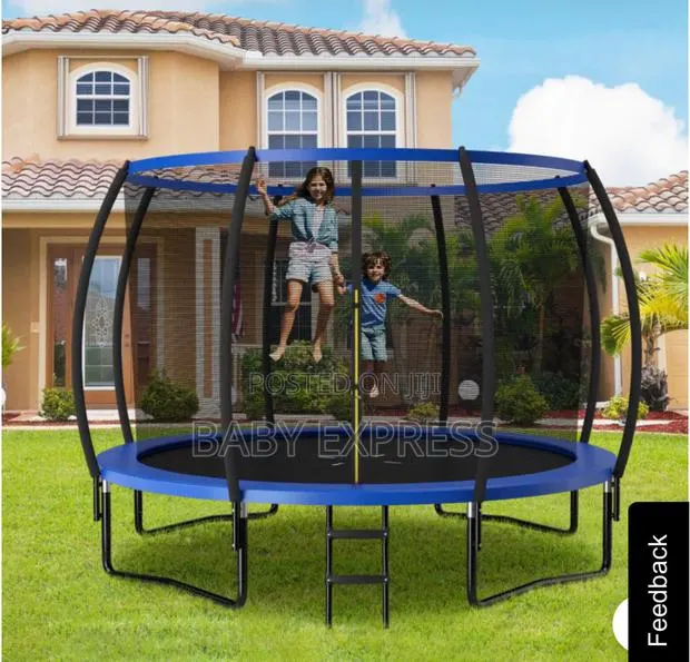 12ft Trampoline With Net Ladder (400kg Capacity)– Free Installation · Photo 1
