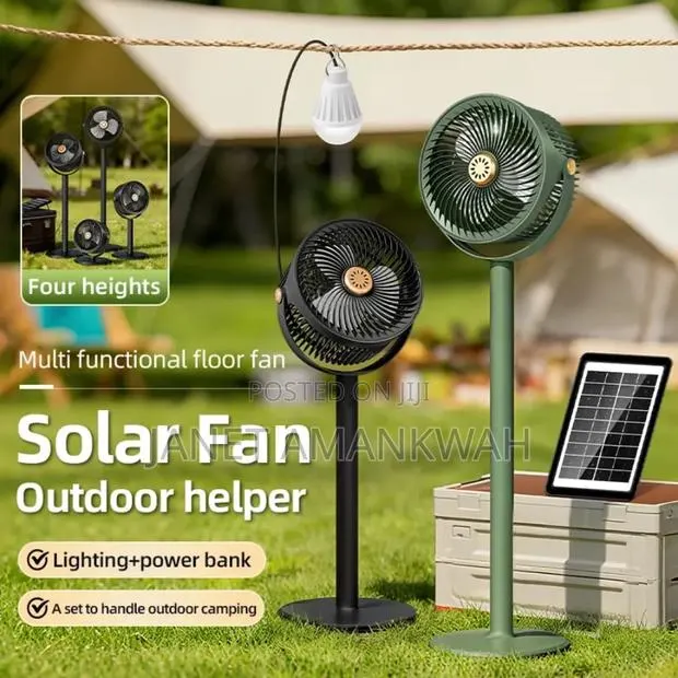 Rechargeable Fan With Solar Panel · Photo 1