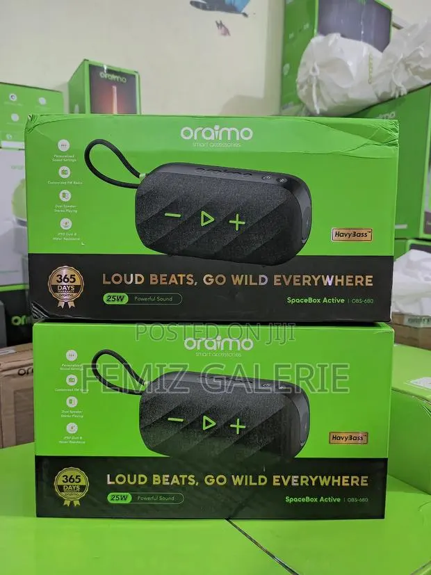 Oraimo Spacebox Active 25w Portable Speaker With Fm Radio Custom Eq · Photo 1