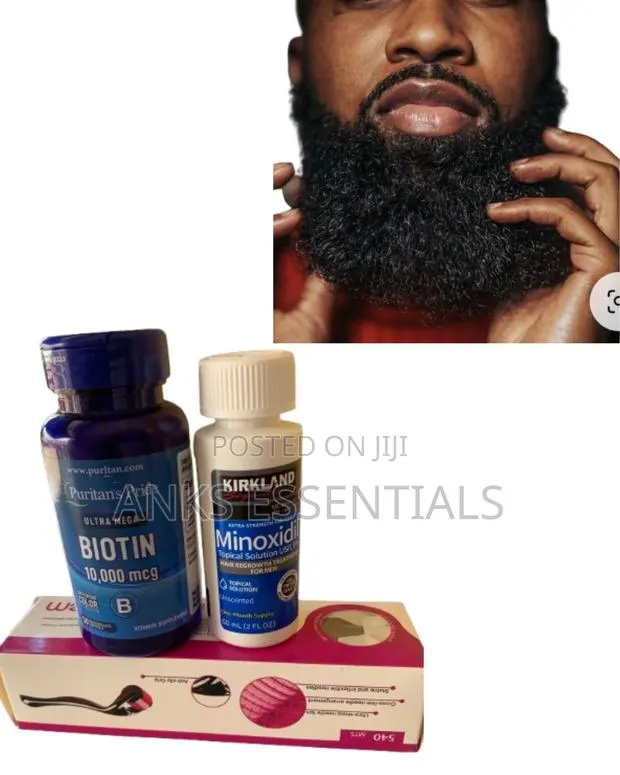 Kirkland Hair Treatment Kit – Oil + Biotin + Roller · Photo 1