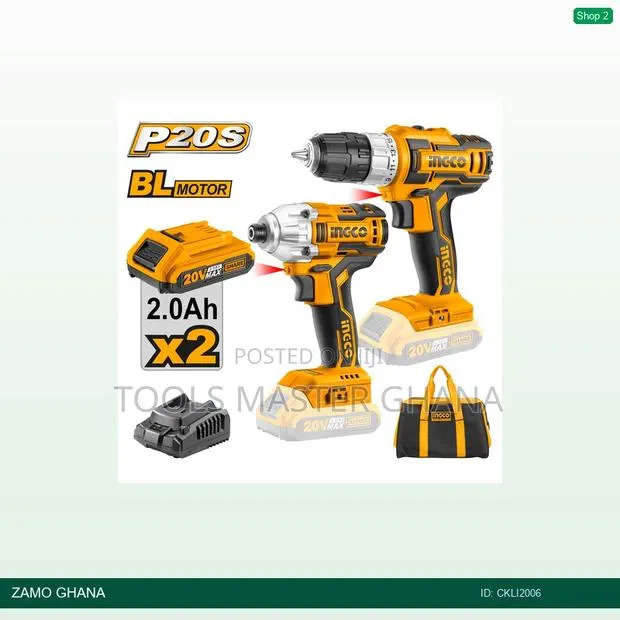 Cordless Combo Kit Drill Impact - Ckli2006 · Photo 1