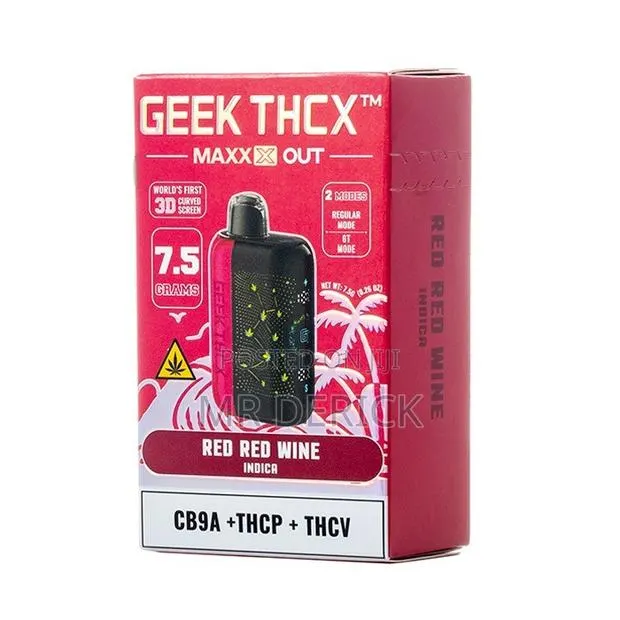 Geek THC-X Maxxx Out 7.5g Disposable Vape( Red Red Wine ) · Photo 1