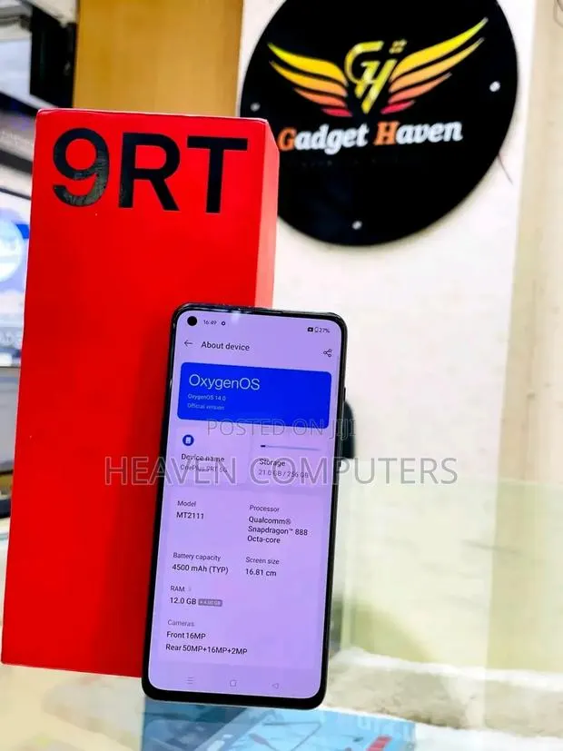 New OnePlus 9RT 5G 256 GB Black · Photo 1