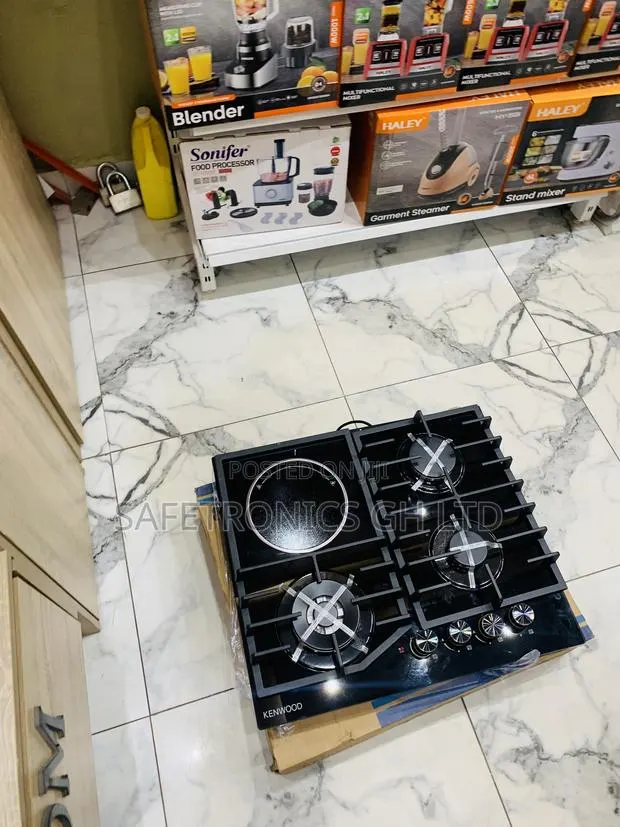 Classic New 3 Gas 1 Electric Kenwood 60cm Black Hob · Photo 1