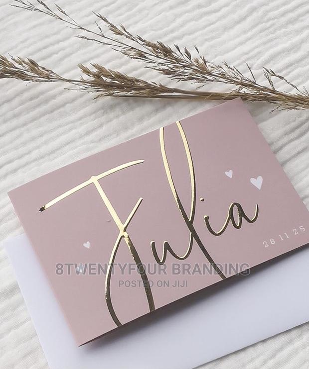 3D Printing on Cards (Gold, Silver, Rose Gold Etc.) · Photo 1