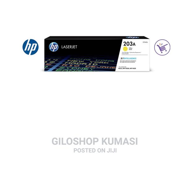 HP CF542A 203A Laserjet Toner Cartridge - Yellow · Photo 1