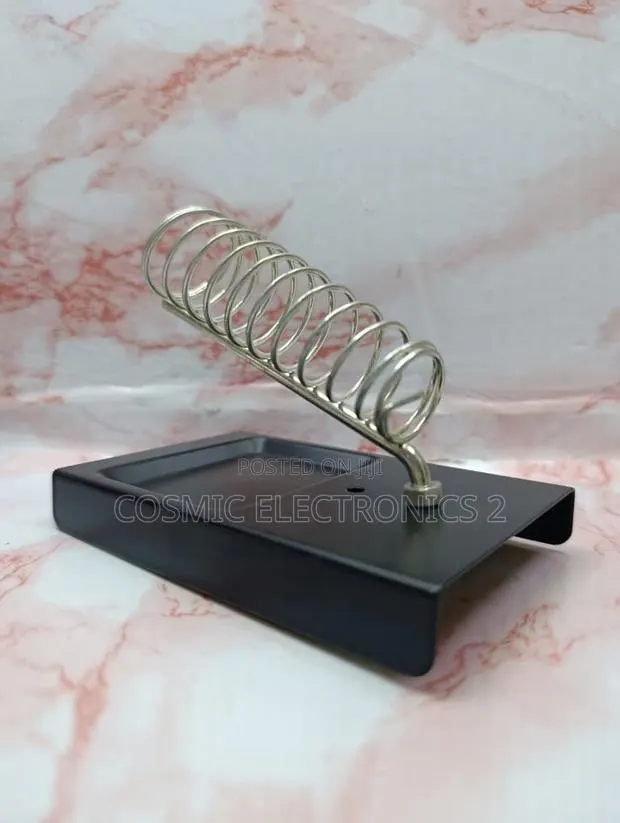 Metal Soldering Iron Stand Wire Holder – Stable Square Base · Photo 1