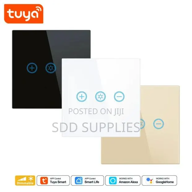 Black/White Tuya Smart Wifi/Zigbee Dimmer Switches · Photo 1