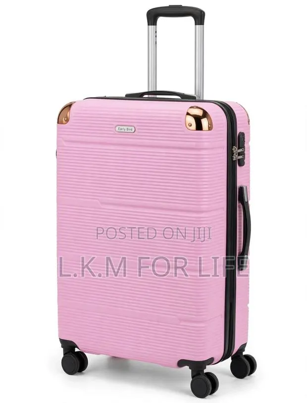 Early Bird 4-in-1 Pink Luggage Set - 4 Wheels + Code Lock - 4 Pieces · Photo 1