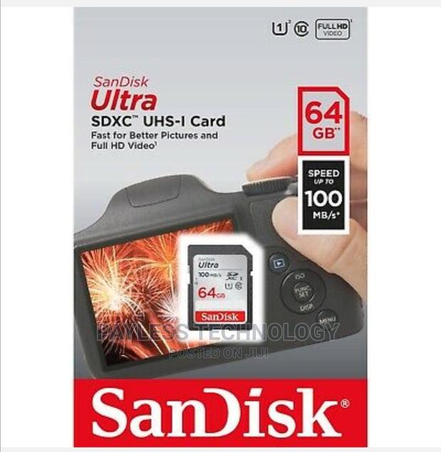 Sandisk 64gb Sdhc Camera Memory Card · Photo 1