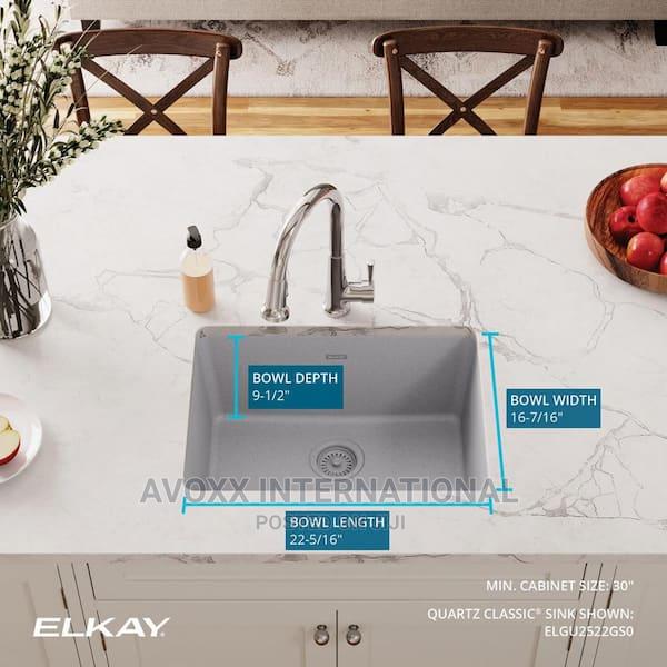 Elkay Quartz Classic Greystone Quartz 24.625 In. Single Bowl · Photo 2