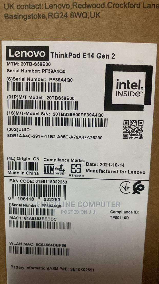 New Laptop Lenovo Thinkpad E15 16GB Intel Core I7 HDD+SSD 512GB · Photo 2