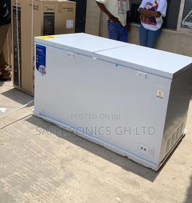 Quality Sleek White Midea 508l Double Door Chest Freezer · Photo 1