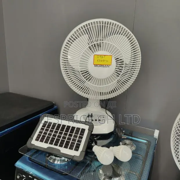 Exclusive Price Cut on Our Compact Rechargeable Solar Fan With Bulbs · Photo 1