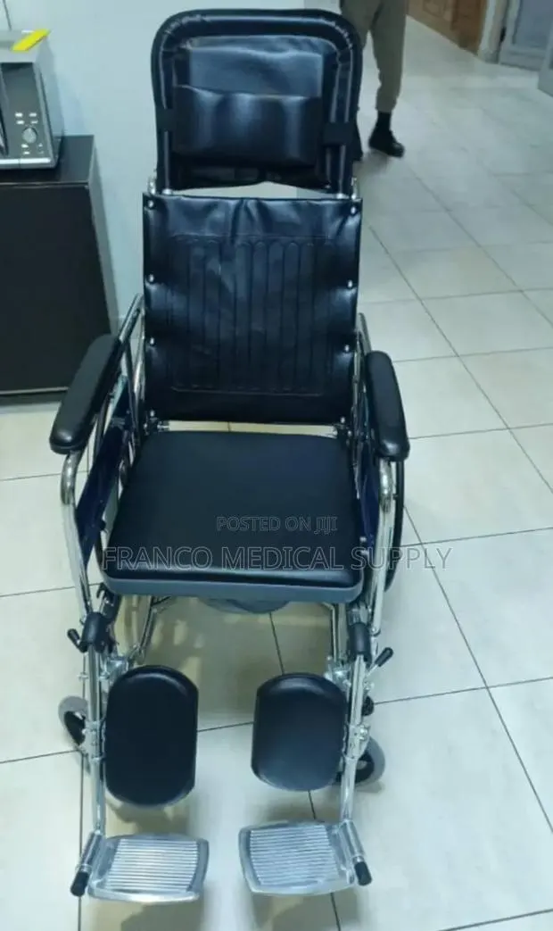 Commode Wheelchair With Backrest · Photo 1