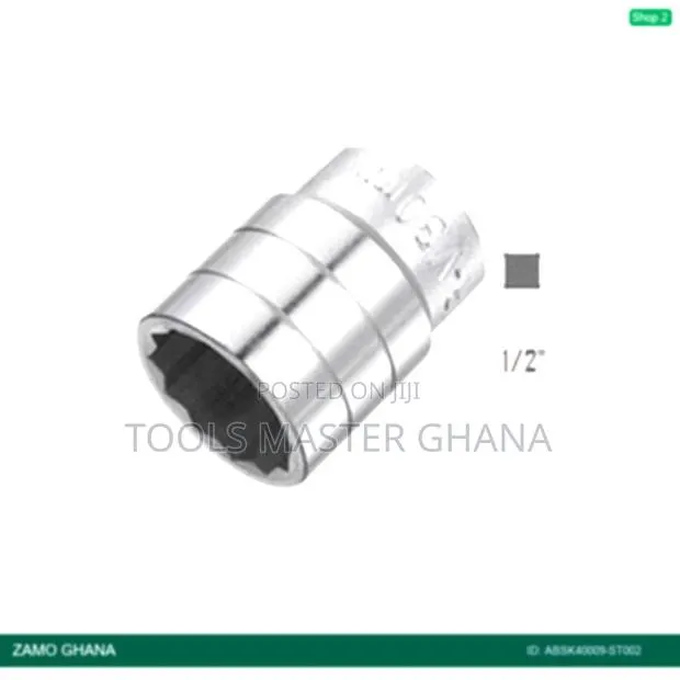 Drive Socket Short 12pt 1/2inch X 9mm - Absk40009-St002 · Photo 1