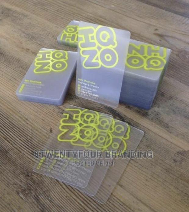 Flexible Luxury Pvc Transparent Cards (Call Cards 100pieces) · Photo 8