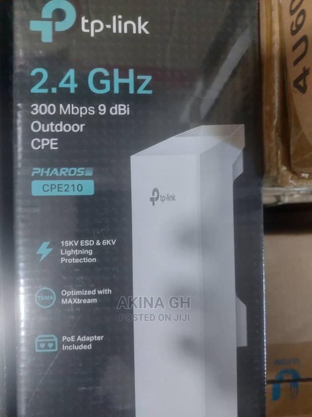 Tp-Link Cpe210 300mbps 9dbi Outdoor Cpe Access Point 2.4ghz · Photo 1