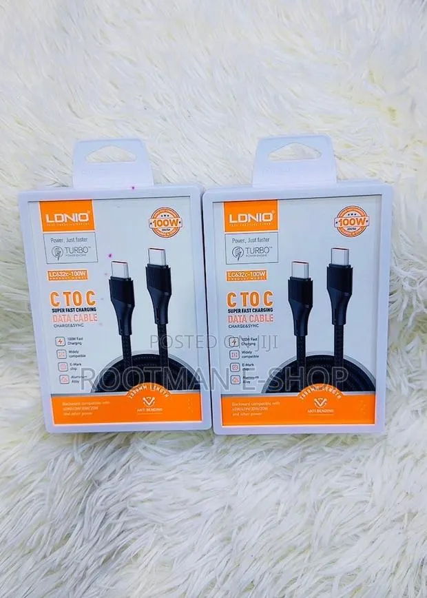 Ldnio Cable High Power, 100Watts, Grey · Photo 1