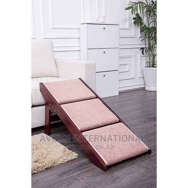 Pawland PAWLAND 3 Steps Pet Stairs for Dogs, Cats(Mahogany) · Photo 5