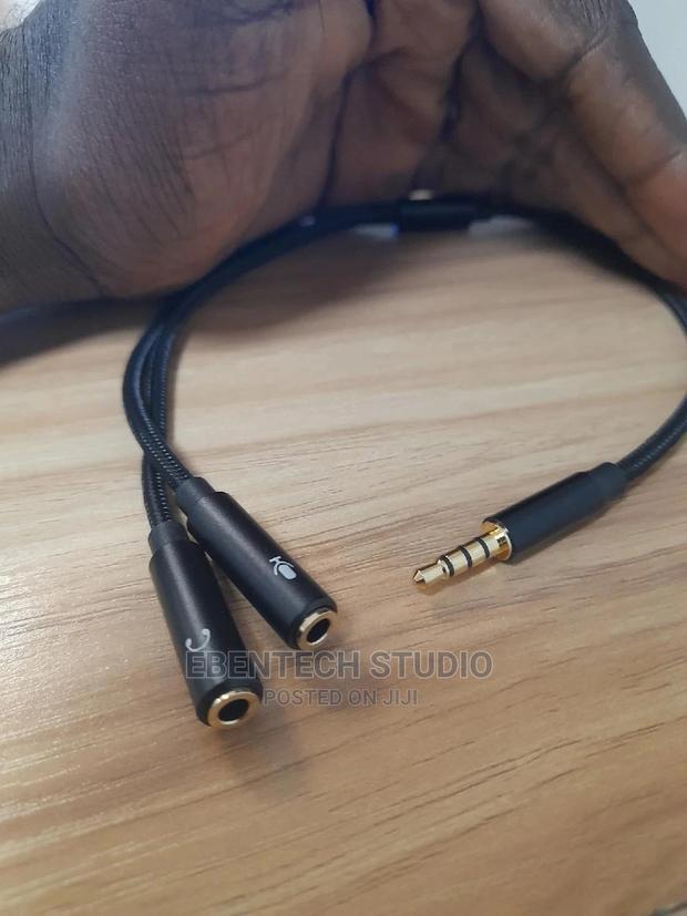 Headset Splitter 3.5mm Mini Jack to Mic and Speaker Quality · Photo 2