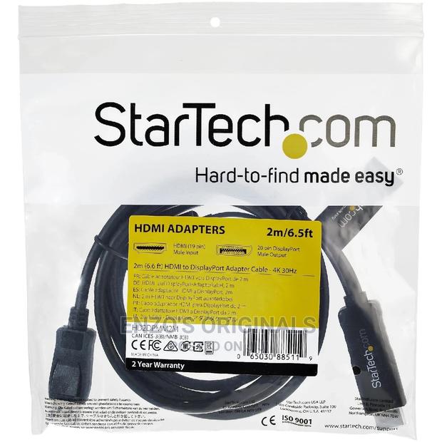 Display Port Dp To Hdmi Cable 6ft Length Startech Brand · Photo 1