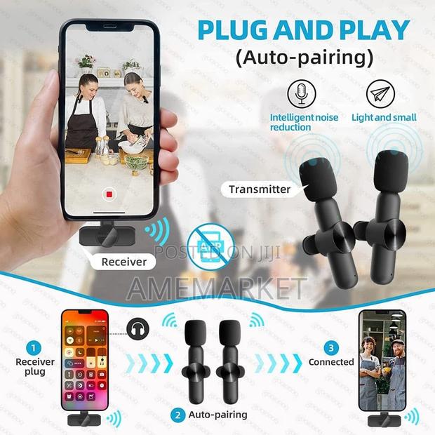 2in1 Double Wireless Microphone for iPhone Computer · Photo 2