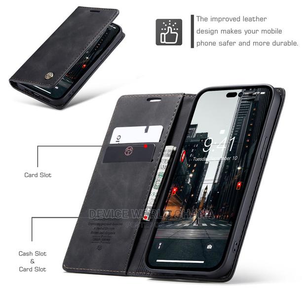 Caseme Leather Flip Case Fo iPhone 15promax 15 14pmax 14p 14 · Photo 5