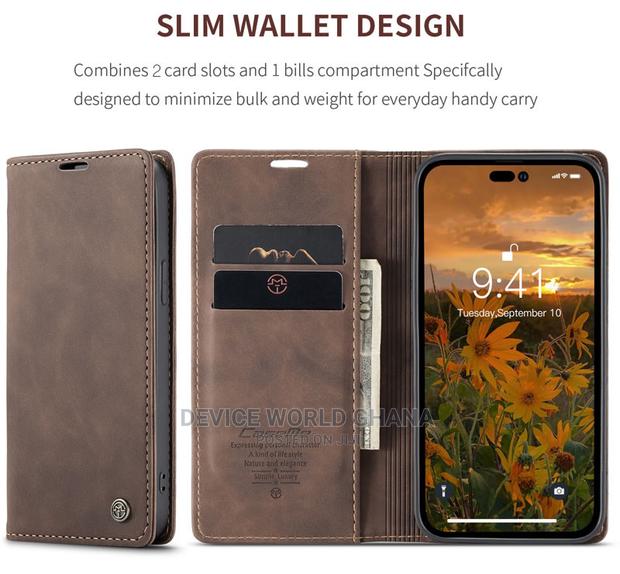 Caseme Leather Flip Case Fo iPhone 15promax 15 14pmax 14p 14 · Photo 8