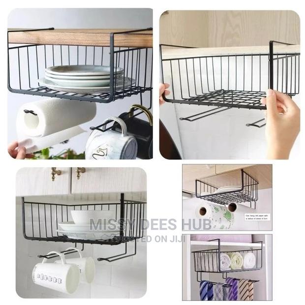 Under Shelf Wire Basket With Holder · Photo 1