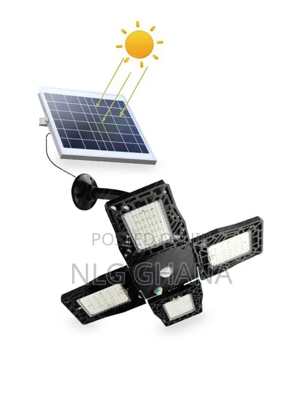 80-Bead Led Solar Power Wall Lamp Four-Head. Tvx6074 · Photo 1