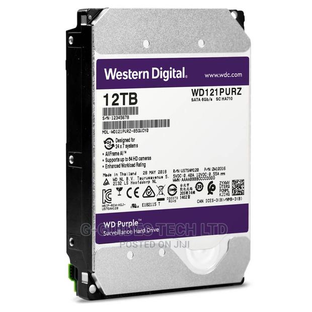 12tb Wd Purple Surveillance Hard Drive · Photo 1