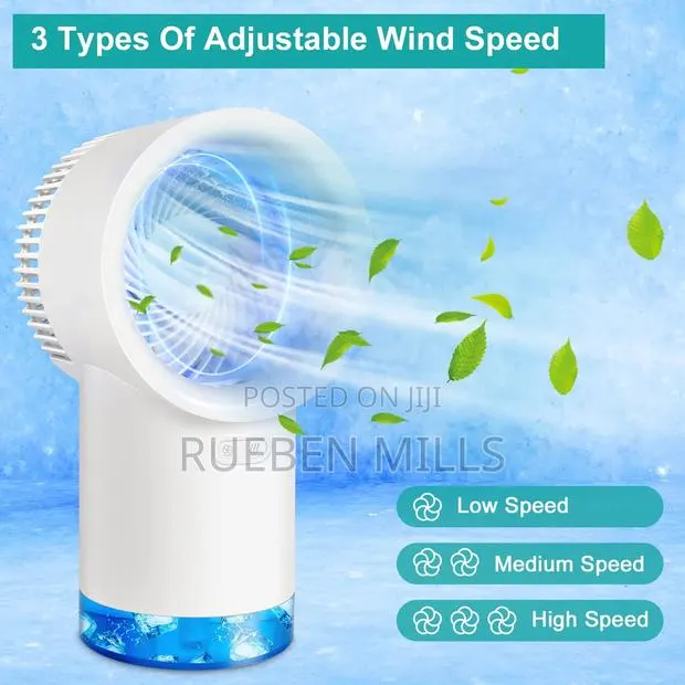 Adjustable Wind Speed Rechargeable Ice Water Cooling Rechargeable Fan · Photo 1
