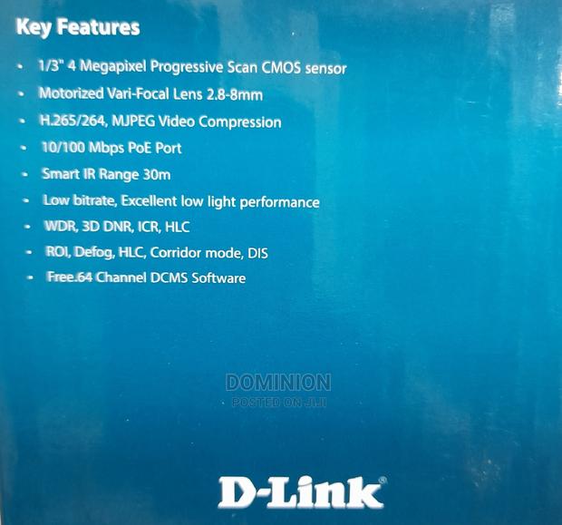 D-Link Dcs-F4724e Onvif 4mp IP Mini Vari-Focal CCTV Bullet · Photo 2