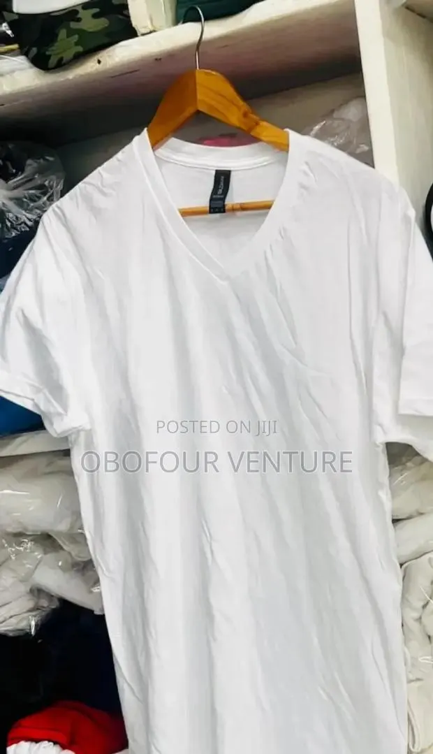 Gildan Adult Plain White v-Neck, for All Occasions · Photo 1